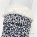 Women Fleece Slipper Socks With Grippers